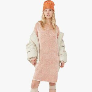 Free People Womens Lenox Tunic Sweater In Carrot Cake Combo Orange Size M